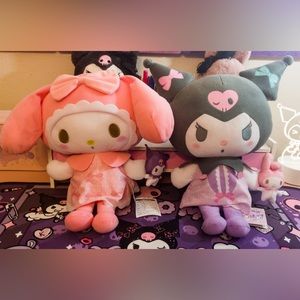 My Melody & Kuromi 10inch Plushies NWT: SET (Sold)